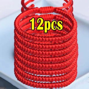 110pcs Lucky Red Thread Bracelet Women Tibetan Buddhist Adjustable Handwoven Braided Rope Knots Bracelets Jewelry Wristbands 240520