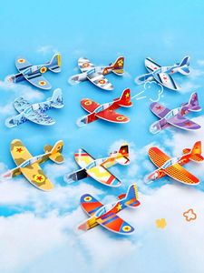 Party Favor 10-piece / 20-piece Hand-thrown Mini Foam Airplane Random Style DIY Jigsaw Puzzle Glider Toy Small Gift Aviation M
