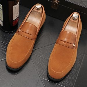 Men Loafers Male Comfortable Driving Shoe Leather Men Casual Soft Flats Non-Slip Mens Walking Shoes Mens Slip on Shoes
