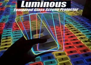 Luminous Glass Screen Protector for iPhone 14 13 12 11 Pro XR XS Max Full Cover Night Tempered Glass Samsung A03 A03S A13 A12 A22 7066079