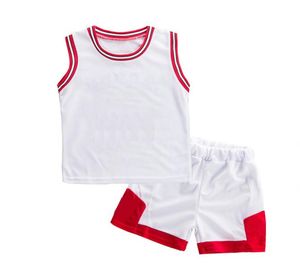 2021 27 years boy and girl summer suit baby basketball football sleeveless vest shorts twopiece performance suit Breathable pers9608842