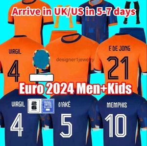 Koszulki piłkarskie 24 25 Holandia Memphis f de Jong Holland Club koszulka piłkarska 2024 Euro Puchar 2025 Holenderska koszulka piłkarska Męs