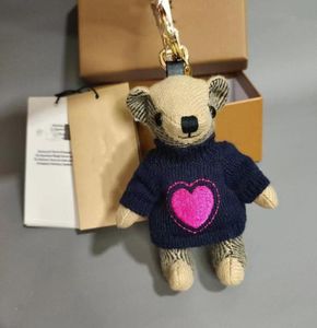 Luxury Brands Kawaii Bear Keychain Vintage Cartoon Toy Doll Car Charm Ornaments Key Ring For Women Bag Accessories Jewelry Gifts531191251