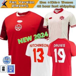 Maglie da calcio 2024 Canada Maglie di calcio Nazionale 24 25 Grosso Cavallini Hoilett Sinclair Davies J.David Red Fan Football Shirt National Sud Coppa del Sud America