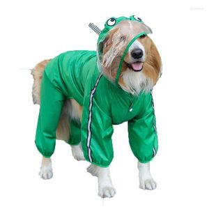 Abbigliamento per cani grandi grandi impermea di pioggia impermeabile perro ropa abiti impermeabili per esterni tutela con cappuccio tuta