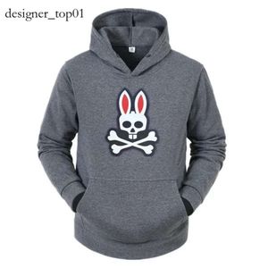 Psychol Bunny moda marka bluza szkielet szkielet królicza litera z kapturem wiosna jesienna streetwear men luksusowa bluza Psychology Bunshirt koszulka be93