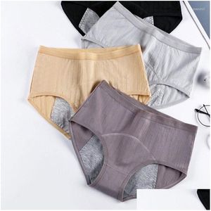 Womens Panties Leak Proof Menstrual For Menstruation Cotton Physiological Pants Women Underwear Period Waterproof High Waist Briefs Dr Dhplc