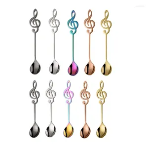 Spoons Coffee Stirring Spoon Musical Note Mug Teaspoons Music Bar Ice Cream Arrival