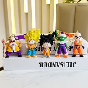 Hot selling doll keychains, anime, Sun Wukong pendants, trendy and high-end men's car keychains wholesale