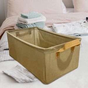 Laundry Bags Fabric Cloth Bins Box With Handles Storage Basket Clothing For Toys Books Closet Organization Shelves Household