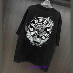 サマーカジュアルTシャツセールハートクロアチアのサンスクリットドラゴ​​ンプリント新年メンズとレディース半袖TシャツルーズミディアムレングスThe Real Logo