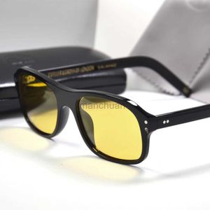 Sunglasses Kingsmen Sunglasses for Men Agent Eggsy Cosplay Sunglasses Frame Handmade Acetate UV400 Protection Polarized Kingmen Glassees 240401