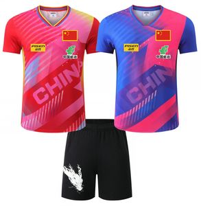 BUSAN 2024 EQUIPE MUNDIAL TÊNIS DE MESA FINAIS CHINA Camisas de tênis de mesa Shorts para homens Mulheres Crianças Futebol Ping Pong Jersey 240321