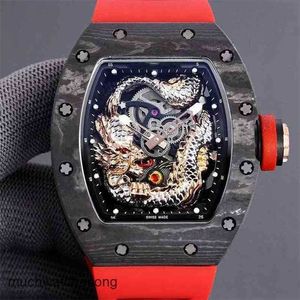 Luxury Watches Replicas Richardmills Automatic Movement Wristwatches Automatic Mechanical r Watch Carbon Fiber Tape Mens Designer Waterproof Wristwatches