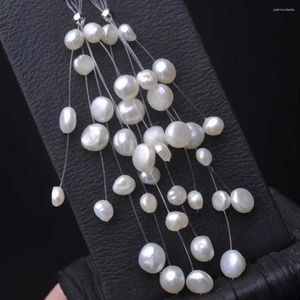 Kolczyki Dangle Natural Freshwater Pearl Winglowe Klaster Zaraz Halloween Walentynki Kobiety Lucky DIY Gift Holiday Gifts Classic