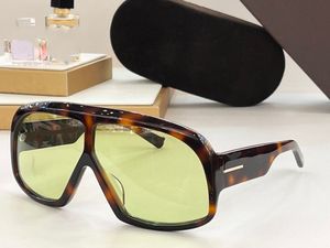 Tom Eyewear TF Bronson 파일럿 프레임 고급 디자이너 선글라스 안경 천을 가진 남자 여자 ft5401 6fhs 01