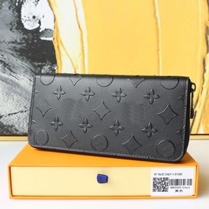 24SS Women Zippy Long Wallets Arforting Handsbag Flowers Flowers Luxurys مصممين حقيبة سفر محفظة سفر محفظة مع مربع هدايا