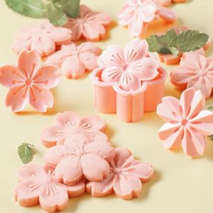 Pişirme Kalıpları Çiçek Cazibesi Kiraz Çiçeği El Basınç Diy Tatlı Kalıp Bakeware Kek Kurabiye Maker Bisküvi Küf Kesici