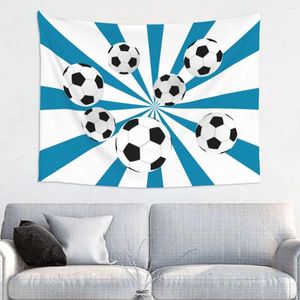 Tapisserier bollar Tapestry vägg hängande hippie polyester fotboll fotboll sport konst kast matta