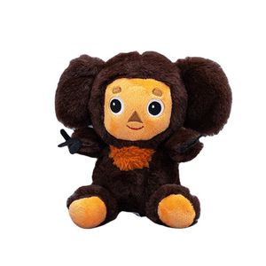 Fabrika toptan fiyat 3 renkli 20cm büyük kulaklı maymun peluş oyuncak Cheburashka animasyon film çevre bebek çocuk hediyesi