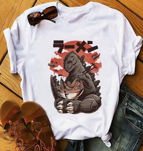 Japan Anime Stil Food Design Sushi Kaiju T-shirt Männer Sommer Neue Weiße Kurze Homme Casual Harajuku Lustige t Shirt Unisex streetwea1543833