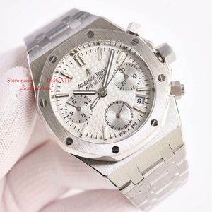 26715 Montre Luxe Mens Watches 38 mm 7750 Chronograph Melomical Ruch Stal Watch zegarek Luksusowe projektanci AAAA Automatique 712 MontredEluxe