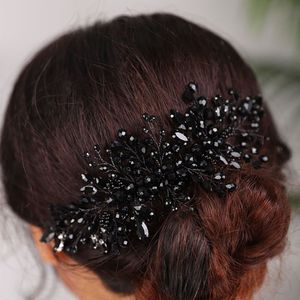 Vintage Wedding Headdress 6 Color Headpieces Rhinestone Hair Accessories Fashion Handmade Hair Comb Bridal Tiara Party For Women