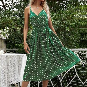 Günlük Elbiseler Kadınlar İçin Yaz 2024 Resmi Düğün Konuk Spagetti Kayışı Yüksek Slit Maxi Elbise Kadın