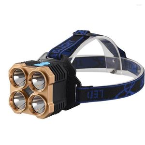 Flashlights Torches 10W Rechargeable Zoom Led Headlamp Fishing Headlight Torch Hunting Head Lamp Cam Light 1600Mal Drop Delivery Sport Otj0X