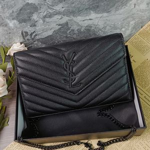 Designer Bag envelope Handbags Shoulder bags Y5 Luxurys metal chain bag Handbag Genuine Leather bag Flip cover Crossbody Purse