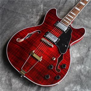 Gitara Grote wysokiej jakości gitarę elektryczną Hollow Body, gitarę elektryczną