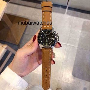 Watch High Quality Luxury Net High-end Same Leisure Large Dial Running Second Timing Luminous Mens Sports Navy K3ve