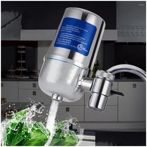 Kitchen Faucets For Faucet Tap 8 Layer Ceramic Electric Plating Filter Household Water Purifier Cleaner Activated Carbon Drop Delive Dh5Zu