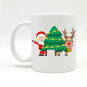 Tassen Weihnachtsgeschenk Tasse Keramik Milchkaffee Elch Cartoon