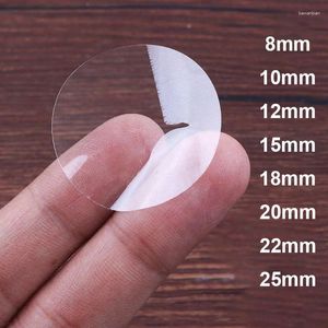 Window Stickers 1000pcs/pack Small Round PVC Clear Blank Transparent Package Envelope Sealing Labels Thank You Stationery Sticker