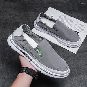 Casual Shoes Men's Loafers Summer Fashion Woven Fabric Breathable Slip-On High Quality Soft Comfortable All-Match Lazy Shoes785r