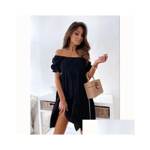 Maternity Dresses Summer Women Y Backless Dress Fashion Short Sleeve Solid Loose Party Beach Vestidos 240319 Drop Delivery Baby Kids S Otkrr