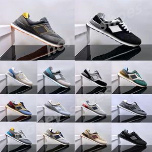 Mode nya 574 män kvinnor skor casual löpskor 574s designer sneakers panda burgogne cyan syracuse unc utomhus sportmän tränare 36-45 h41