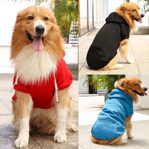 Köpek Giyim Rahat Sonbahar/Kış Hoodies Yumuşak Polar Guard Ceket ve Sıcak Kazak Fermuar Cep Kostüm Giysileri