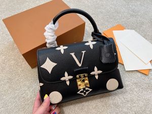 Präglad tryckdesigner väska på väska äkta läder design kvinnor messenger paket koppling handväska axel crossbody paket