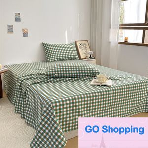 Wholesale Cotton and Linen Good Raw Cotton Old Coarse Cloth Single Piece Bed Sheet and Pillowcase Three-Piece Set Thickened Cotton and Linen Single Dormitory Sheets