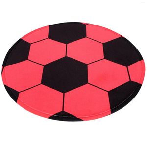 Badmattor matta datorstol golvmatta rund vardagsrum matta cirkel soffbord fotboll polyester (polyester) fotbollsområde man