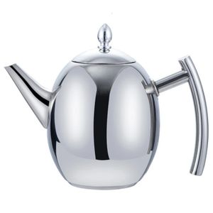 2l bule de aço inoxidável com filtro de chá bule com infusor de chá conjuntos de utensílios de chá chaleira infusor bule para indução 240315