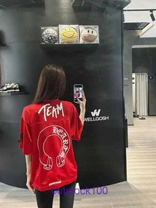 Lyxdesigner T -skjorta Korta ärmar för sommar- och våren Cromatty Boy Red Horseshoe Sanskrit Mesh Ice Hockey kostym ärmhylsa T -shirt tee -män har riktig logotyp