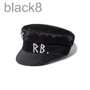 Beralar Tasarımcı Basit Rhinestone Şapka Kadın Erkek Sokak Moda Stili Haberboy Şapkaları Siyah Beralar Düz Top Caps Uuvu