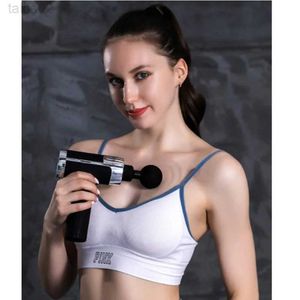 Pistola per massaggio Massaggiatore per tutto il corpo Massaggio elettrico fascia pistola fitness domestico usb rilassamento muscolare shock ritorno al rob yq240401