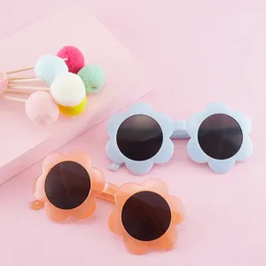 Sunglasses Kids Flower Round Frame Classic Cute Children Sun Glasses Uv400 Protection Eyewear Lovely Baby De Sol Gafas Boys