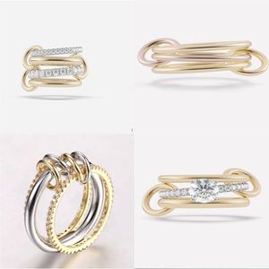 2024 New Halley Gemini Spinelli Kilcollin Band Rings Designer New in Luxury Fine Jewelry Gold 925 Sterling Silver Hydra Ring Hing