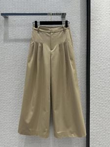 Spodnie damskie Pleted-szerokopasowe kombinezon na wczesną wiosnę 2024 0304