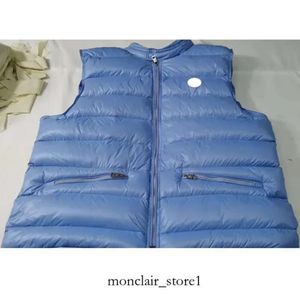 Moncleir Jacket Men Designer Mens Hooded Down Vests Jackets Flocking Badge Jacket Vest Outerwear 8529 Monclairjacke